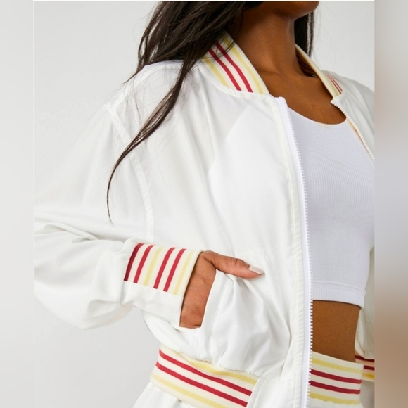 NWOT Free People Movement Retro Zip-Up Jacket Medium - Picture 2 of 13